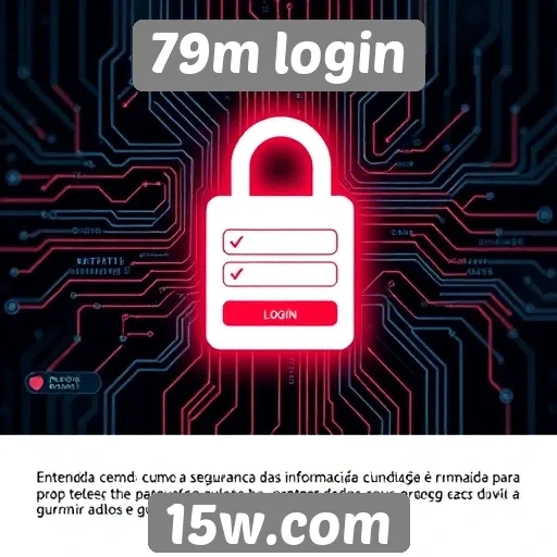 Segurança das informações no site 79m login